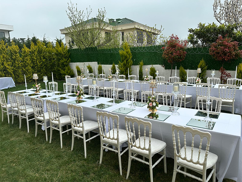 Nişan Organizasyonu Malzemeleri Kiralama | Bahçede Nişan İçin Ekipman Kiralama